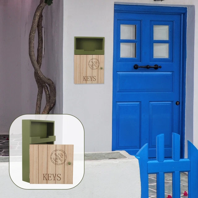 Portachiavi Da Muro In Stile Shabby Chic - Organizer Con Ganci E Targhetta - Regalo Originale Per La Casa