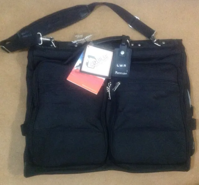 Pathfinder Black Ballistic Nylon 23" Bi-Fold Hand/Shoulder Carry Garment Bag