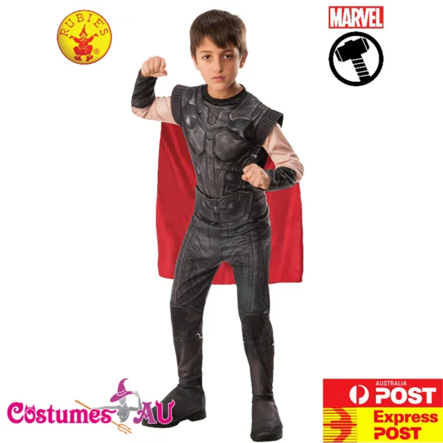 Boys Classic Thor Costume The Avengers Child Kids Superhero Cosplay Jumpsuit