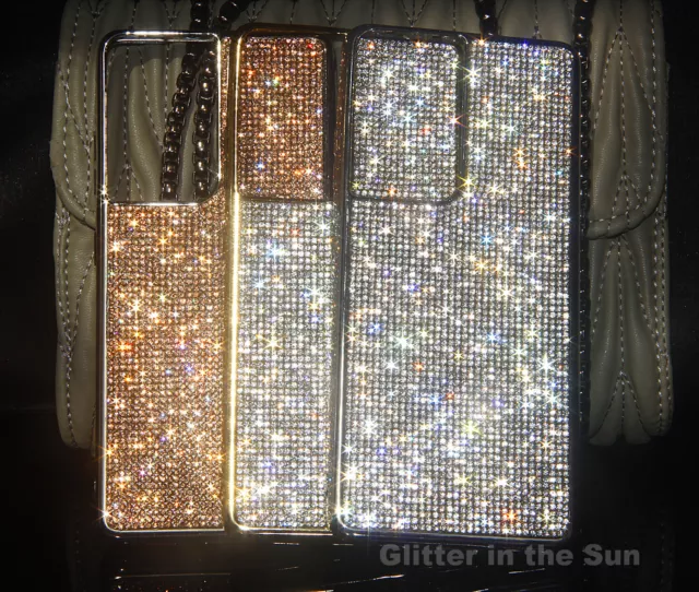 Glitter Bling Real Diamond Case Cover For Samsung Galaxy S21 S22 Ultra S22 Plus