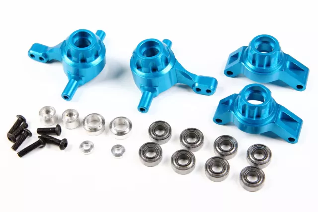 Aluminum TT-02 Front Rear Knuckle Arms Hub Carrier Set for RC Car Tamiya TT02