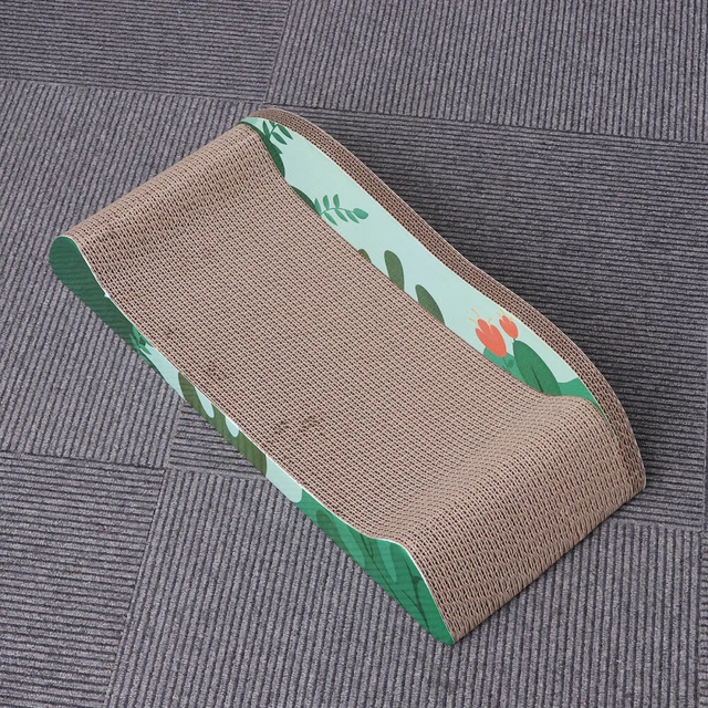 Cat Scratching Board Plate cartón corrugado garra estera de lijado sofá juguete para gatos