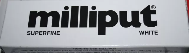 Milliput Modelling 2 Part Epoxy Putty Superfine White   New Item