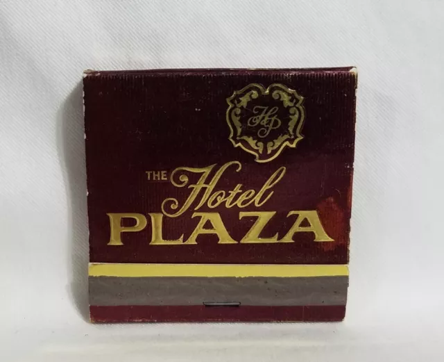 Vintage The Hotel Plaza Matchbook Miami Beach Florida Advertising Matches Full