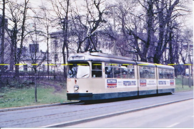 Farb-Foto Straßenbahn Augsburg Tw 804 1987