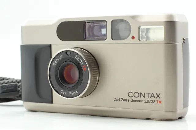 [Fast neuwertig] Contax T2 D Titan Silver 35-mm-Point-and-Shoot-Filmkamera...