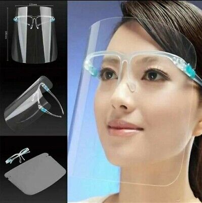 10 PACK Face Shield Guard Mask Safety Protection Rainbow Color Glasses Reusable