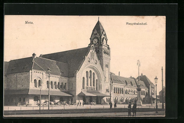 CPA Metz, la gare pincipale