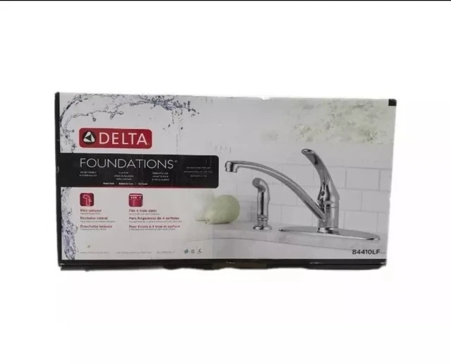 DELTA FOUNDATIONS SINGLE-HANDLE Standard Kitchen Faucet w/Sprayer