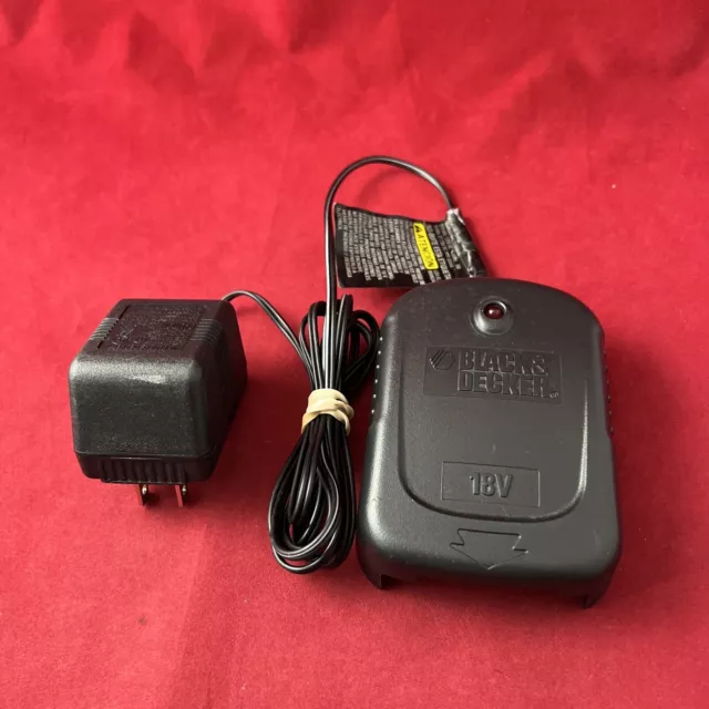 Black & Decker 18 Volt Battery Charger T18085S tested and working