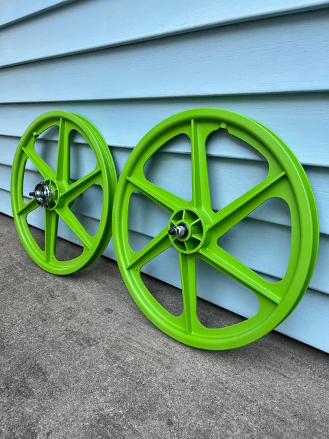 Lot De 4 Protections Tuff Skyway Vert - BMX Old School 1983/84 - NOS