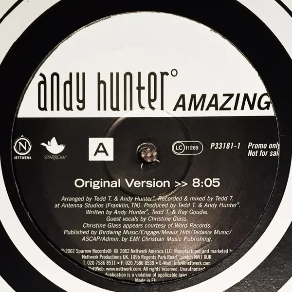 Andy Hunter° - Amazing, 2x12", (Vinyl)