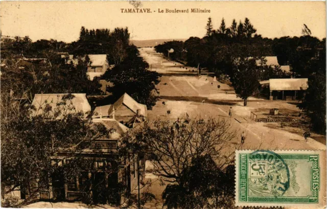 CPA AK Tamatave - Le Boulevard Militaire MADAGASCAR (819477)