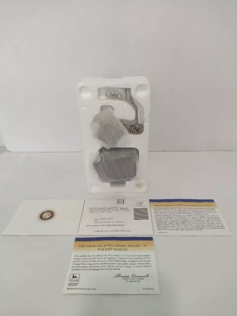 John Deere Pocket Watch Franklin Mint Model A - NIB
