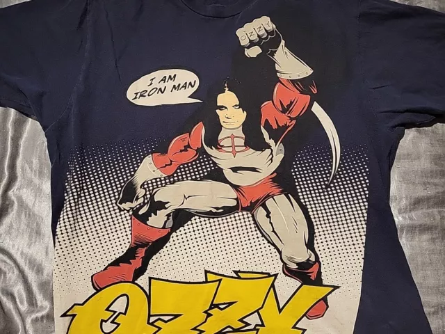 Ozzy Osbourne I Am Iron Man Rare Superhero Shirt Medium