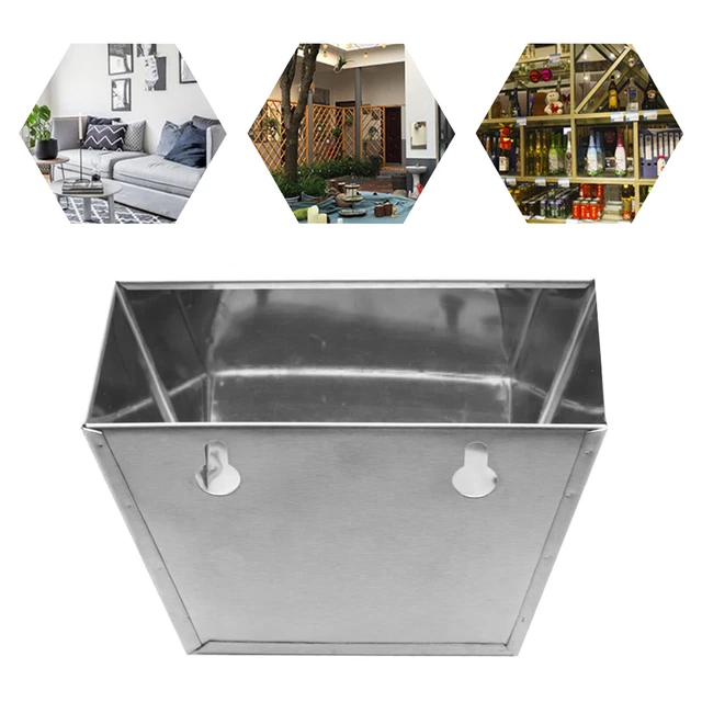 Wall Mount Bar Beer Bottle Opener Tool Cap Catcher Stainless Steel Box Rustproof