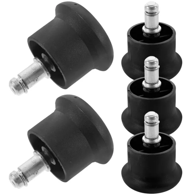 Office Chair Replacement Casters - 5X Heavy Duty Stemmed Wheel Glides