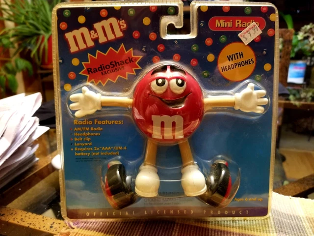 NEW! M&M's Mini Radio With Headphones RadioShack Exclusive Ships Promptly FREE!