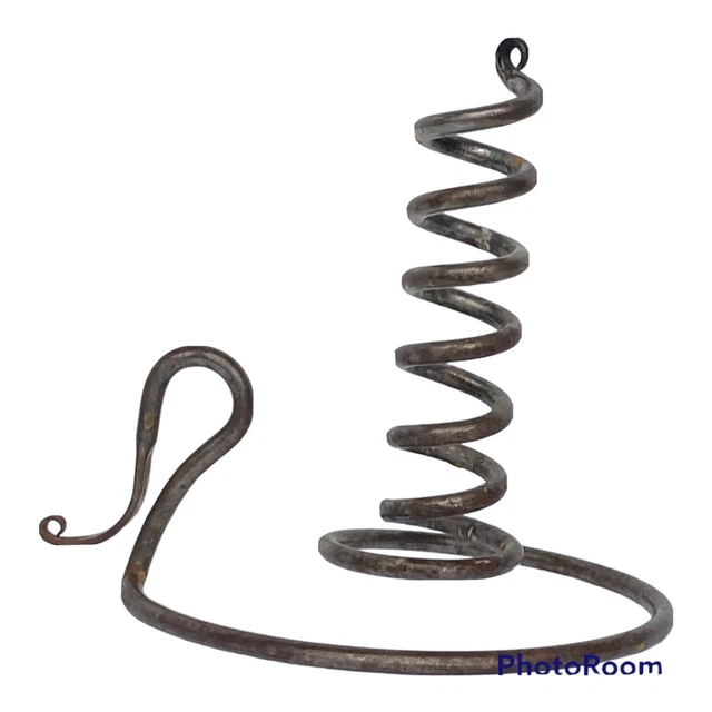 Wrought Iron Spiral Courting Candlestick Holder-2 Available
