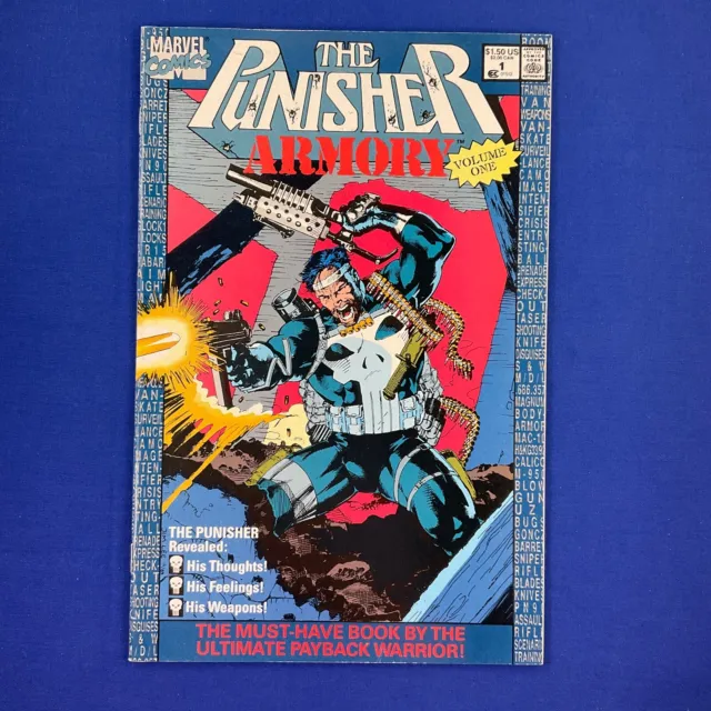 The Punisher Armory #1 Jim Lee Cover Art Marvel Comics 1990