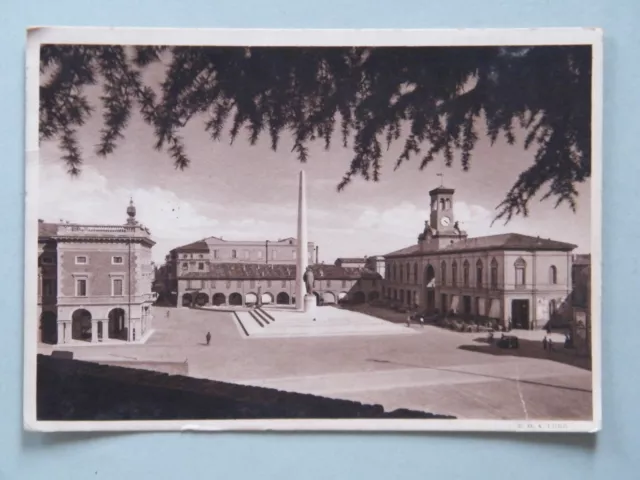 CARTOLINA LUGO DI ROMAGNA (Ravenna) - Piazza XX Settembre - Anni '30