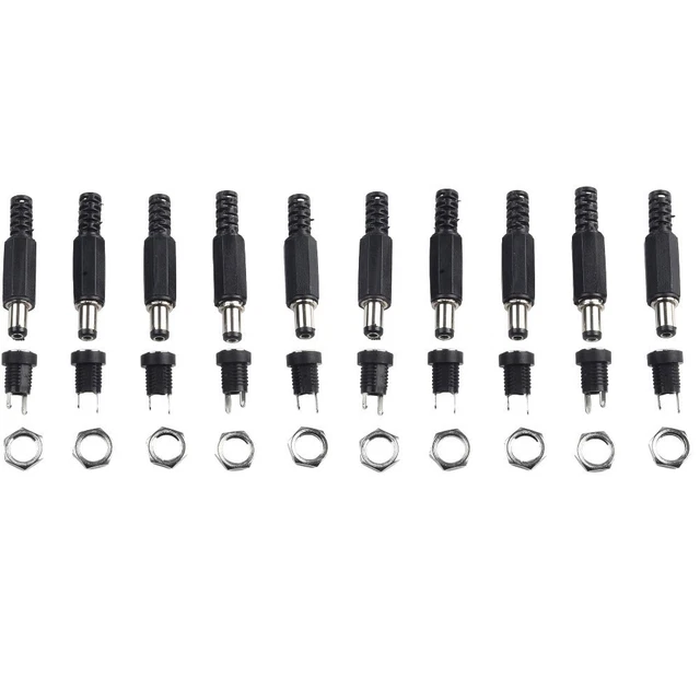 10 Paires Connecteurs DC 1000V pour Panneaux Solaires Mâle-Femelle