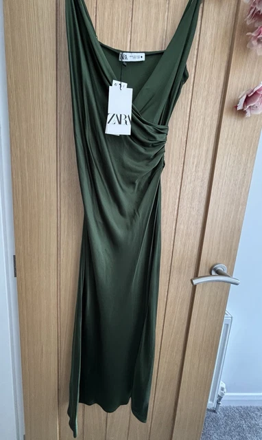 mother of bride emerald green dress Zara Ruched Bodice Maxi Dress -Powder-Blue Daisies