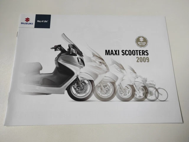 Suzuki Burgman Gamme 2009 Prospectus Catalogue Brochure Moto