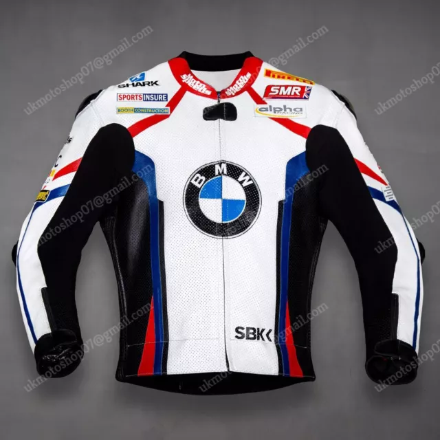 BMW Motorbike Racing Leather Jacket Mens BMW Motorcycle Biker Leather Jackets CE