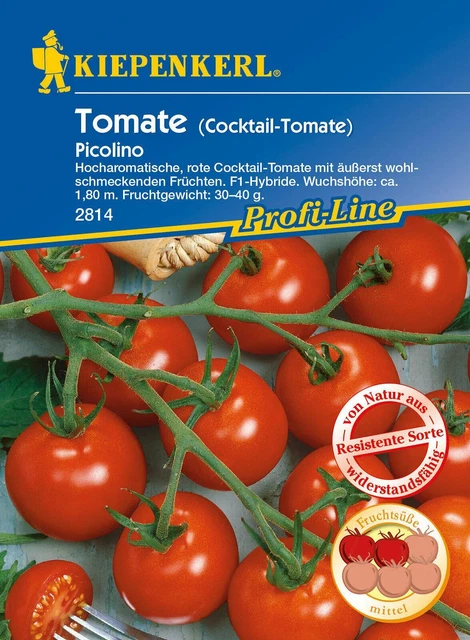 TOMATEN SAMEN TOMATE Cocktailtomate Picolino Kiepenkerl Tomatensamen ...