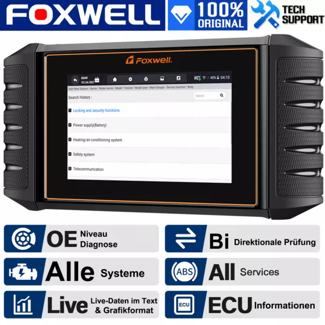 FOXWELL NT710 Profi KFZ OBD2 Diagnosegerät Auto Scanner ALLE SYSTEM ECU Coding