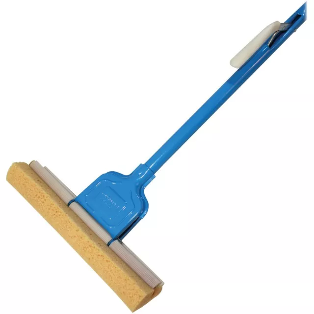 Genuine Joe Roller Sponge Mop - 12" Head - Absorbent, Durable, Sturdy - 1 Each -