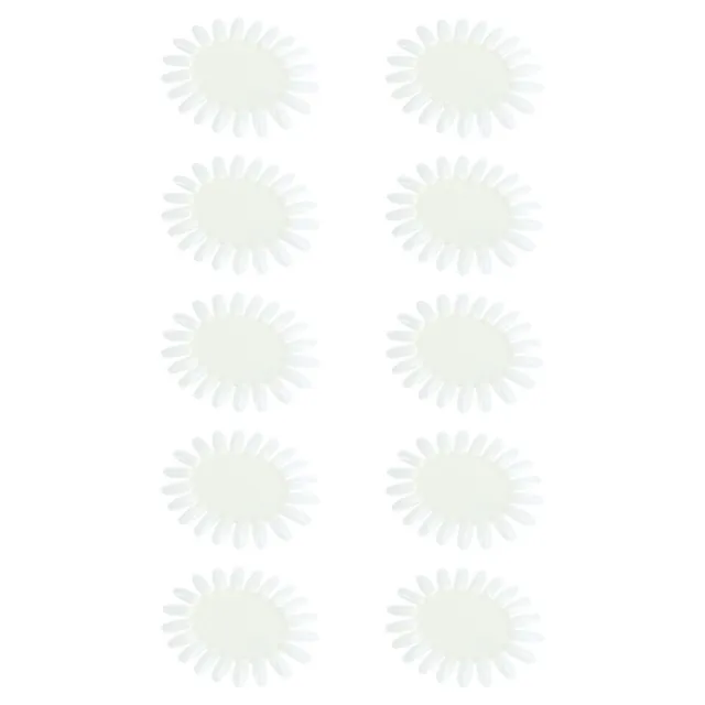 10 pz supporto per punte unghie tavola smalto ruota in acrilico bianco ovale