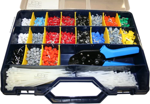 Boîte De 150 Embouts De Câblage (bornes à Sertir) - Section De 0.25 à 1 Mm², Assortiment Pour électricien/électronique