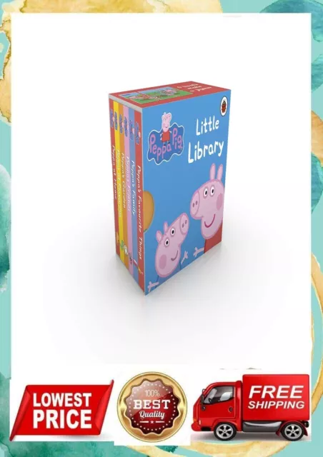 Peppa Pig: Little Library Board book – Picture Book, FREE SHIPMENT.