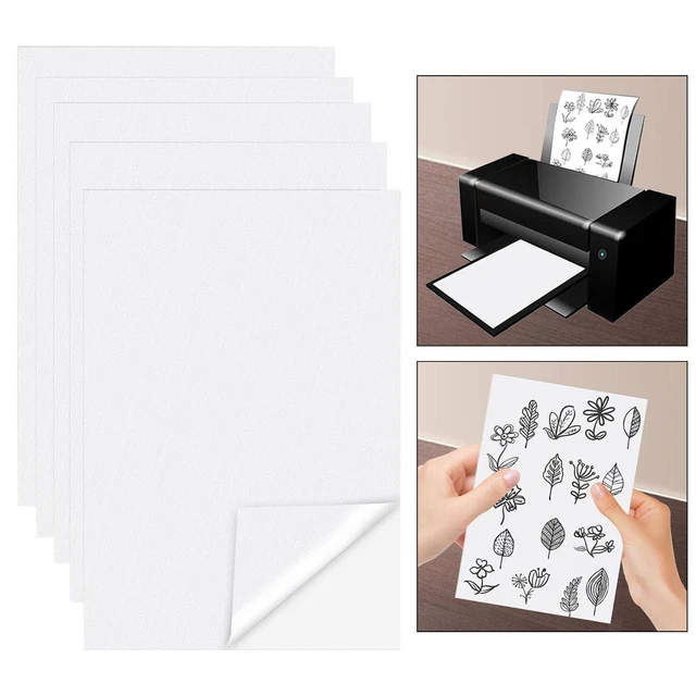 5 PIECES WATER Soluble Stabilizer Blank Printable for Cushions Sewing