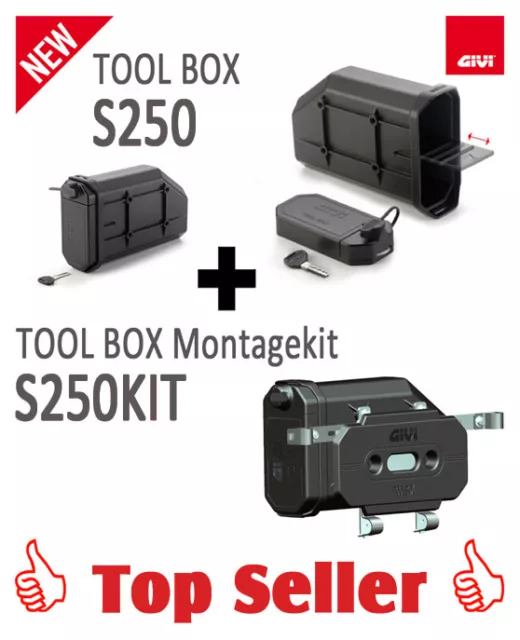 GIVI S250 Tool Box (Werkzeugtasche) inklusive dem S250KIT Montagekit