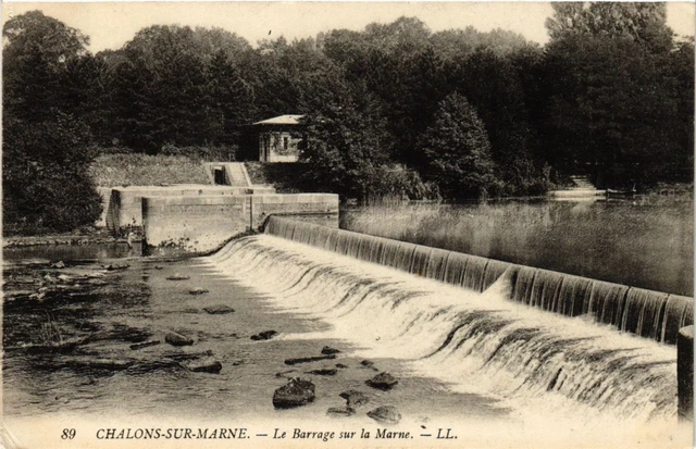 CPA AK CHALONS-sur-MARNE - Le Barrage sur la Marne (742893)