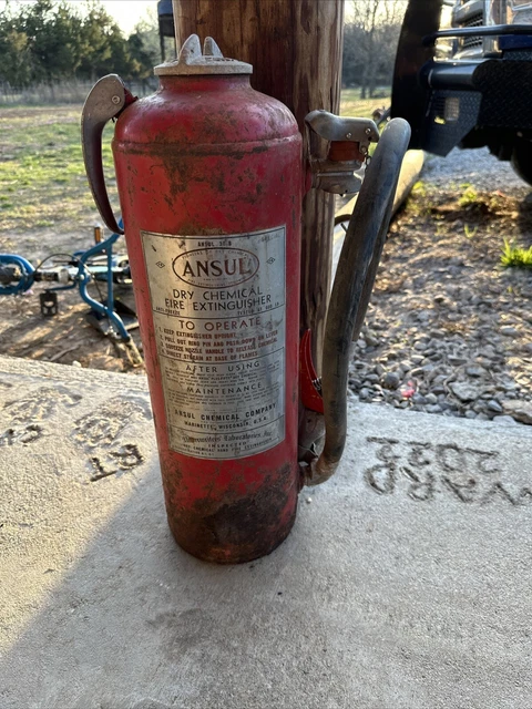 Ansul Dry Chemical Fire Extinguisher Vintage