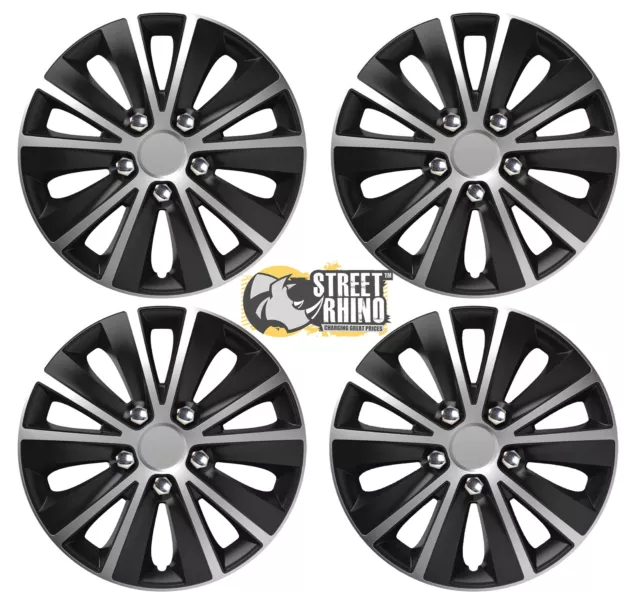 13" Universal Rapide Wheel Cover Hub Caps x4 Ideal For Ford KA