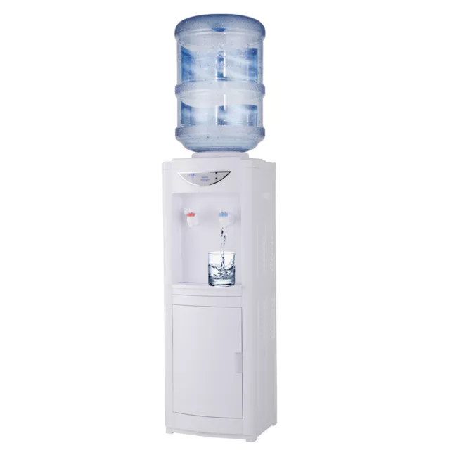 Hot & Cool Water Cooler Dispenser Free Standing 5 Gallons Top Loading Cold 8℃