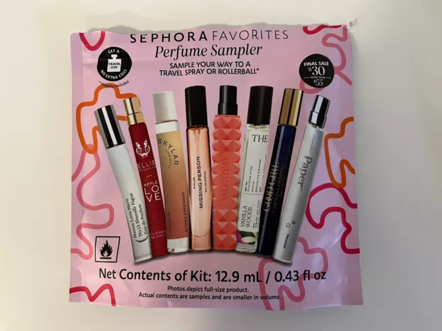 SEPHORA FAVORITES Perfume 8 Pc Sampler  *No Cert - Opened to Remove certificate