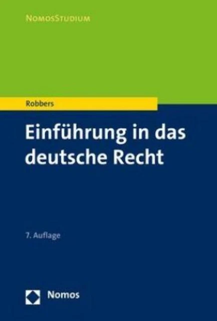 Einführung in das deutsche Recht Gerhard Robbers