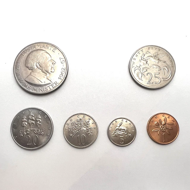 Jamaica 1969 Proof Coin Set 5 Coins
