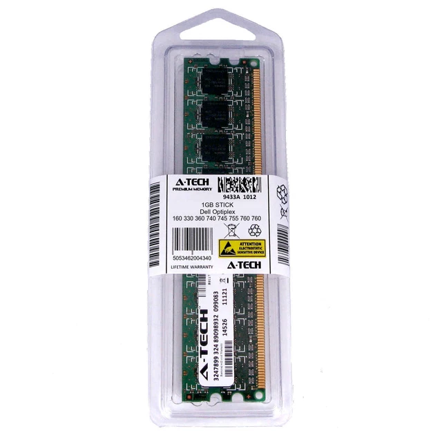 Ordinateur De Bureau Dell 2GB DIMM Dell Optiplex 160 330 360 740 745 755 760 960 960D FX160 Ram Memory Dell 5060