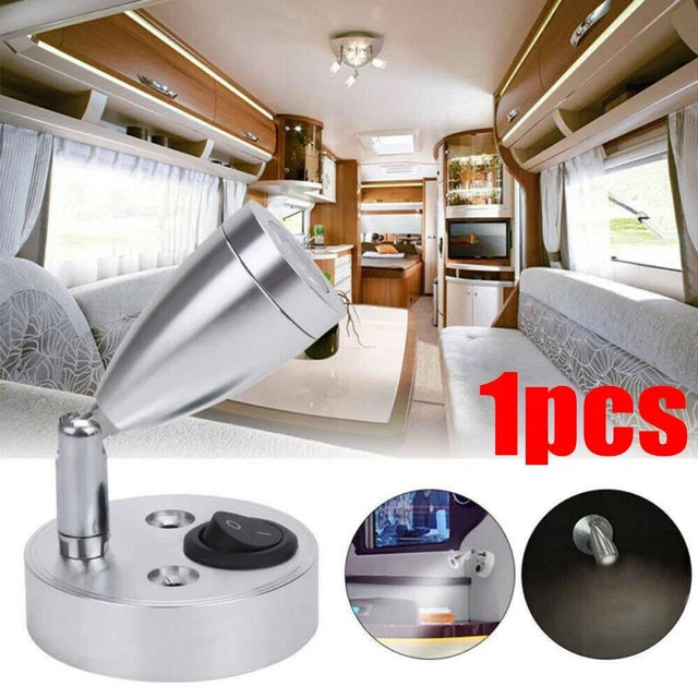 Lampe De Lecture LED 12V Dream Lighting - Spot Intérieur Verre Dépoli Pour Camping-car
