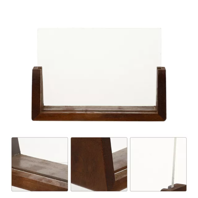 Cornice quadrata supporto display trasparente legno cartolina fotografica