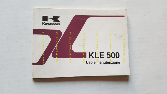 Kawasaki KLE 500 1991 manuale libretto uso manutenzione originale italiano