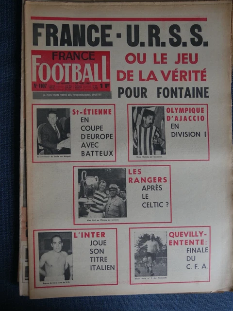 France Football N°1172 De 1968 - Spécial Coupe D'Europe : ASSE Vs Celtic Glasgow