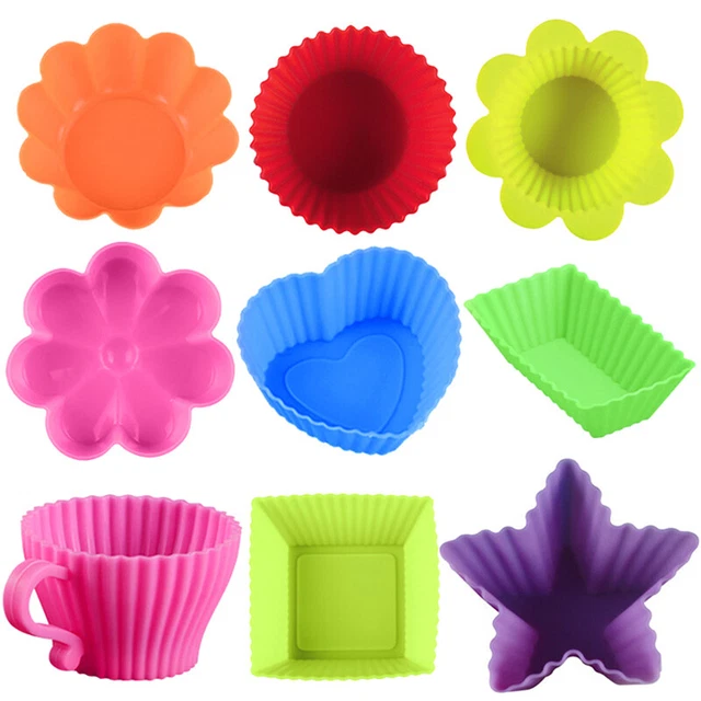 Cupcake Mold Multi Color Baking Silicone Cup Cupcake Mold Tools Baking Dish